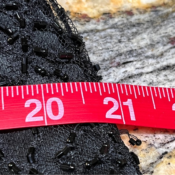 Vintage ZOLA EVENING Black Beaded Wide Leg Pants‎ Sz 10 Party Holiday Formal - Picture 13 of 13